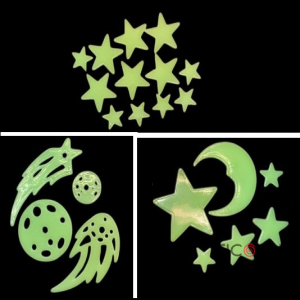 ESTRELLAS LUMINOSAS BRILLAN EN LA OSCURIDAD MODELOS SURTIDOS GLOW IN THE DARK HS159